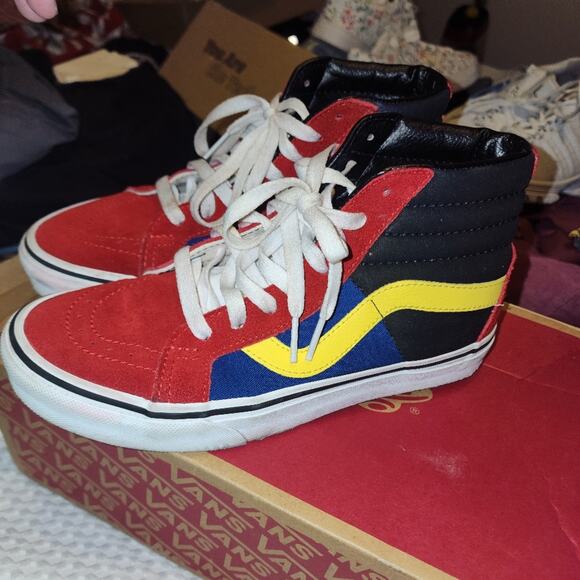 VANS OFF THE WALL EUC WOMEN'S SIZE 7 SK 8 HI TOP  RALLY SNEAKERS - Picture 7 of 13